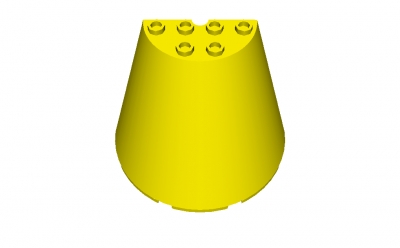 Lego Halbkonus 8 x 4 x 6 (47543)