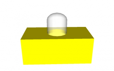 Lego Lichtstein 1 x 2 mit 1 Lämpchen (4767)