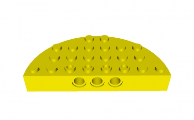 Lego Halbkreis 4 x 8 x 1 (47974)