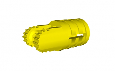 Lego Scharnierarm mit 2 Finger und Achsloch (482)