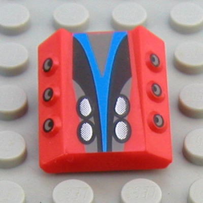 Lego Keilstein 2 x 2 x 1 bedruckt (30603x9)
