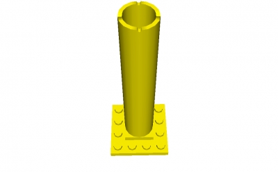 Lego Bootsmast mit Fuß (4844)