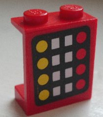Lego Wand 1 x 2 x 2 mit Sticker (4864pb001)