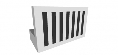 Lego Paneele 1 x 2 x 1 bedruckt (4865p06)