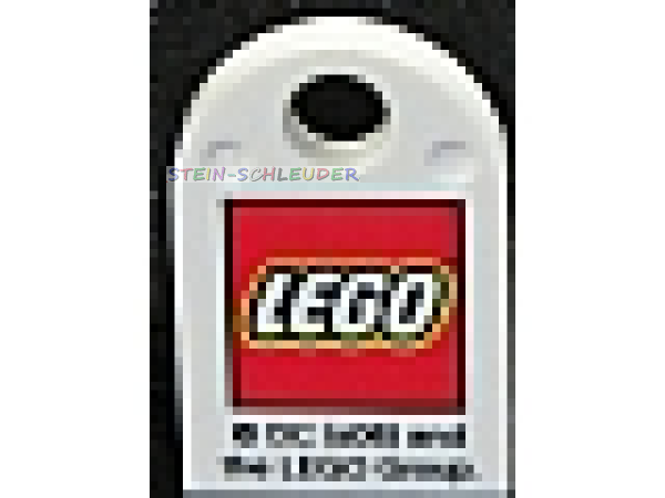 Lego Fliese 3 x 3 mit Sticker (48995pb06)