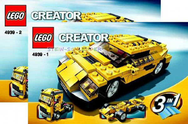 Lego Creator Bauanleitung -Cool Cars- (4939)