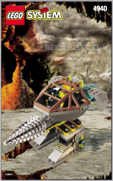 Lego Rock Raiders Bauanleitung -Granite Grinder- (4940)