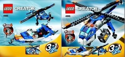 Lego Creator Bauanleitung -Cargo Copter- (4995)