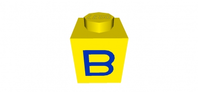 Lego Stein 1 x 1 bedruckt (3005ptb)