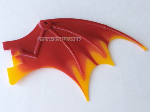 Lego Drachenflügel mit orangen Schwingen (51342pb02)