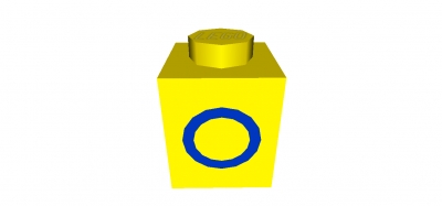Lego Stein 1 x 1 bedruckt (3005pto)
