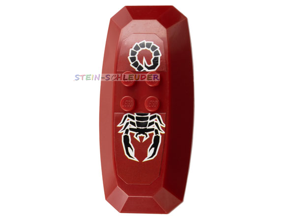 Lego Castle Large Figure Schild - Shadow Knight mit Sticker- (51808pb10)