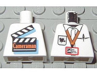Lego Studio  Minifigur Torso -Kameramann- (973px64)