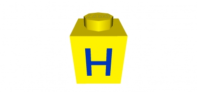 Lego Stein 1 x 1 bedruckt (3005pth)