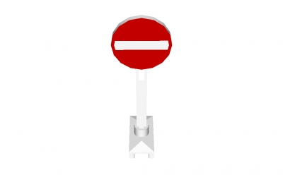 Lego Verkehrszeichen -Einfahrt verboten- (7284)
