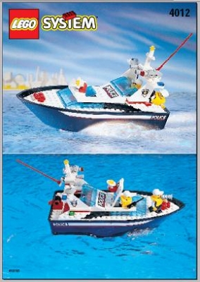 Lego System Bauanleitung -Wave Cops- (4012)
