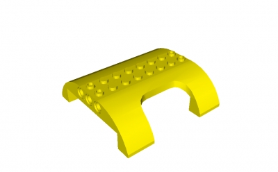 Lego abgerundeter Stein mit Ausschnitt 8 x 8 (54096)