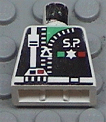 Lego Minifigur Torso Space Police (973pb0081)