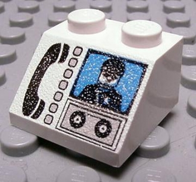 Lego Schrägstein 2 x 2 bedruckt (3039px14)