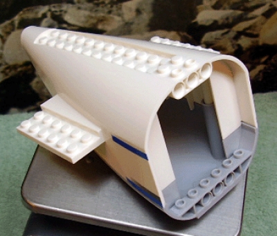 Lego Flugzeugheck bedruckt 12 x 16 x 7 (54701c01pb01)