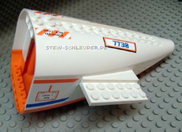 Lego Flugzeugheck 12 x 16 x 7 mit Sticker (54701c03pb01)