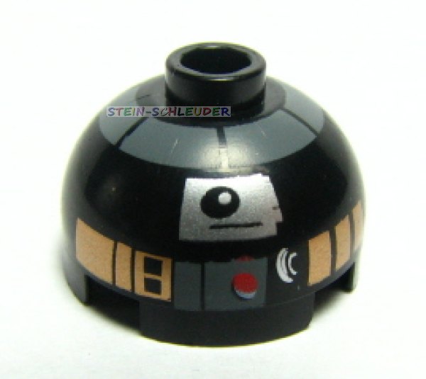 Lego Rundkuppel 2 x 2 mit R2-Q5 Aufdruck (553pb003)