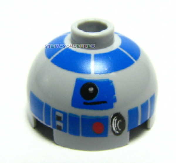 Lego Rundkuppel 2 x 2 mit R2-D2 Aufdruck (553pb004)