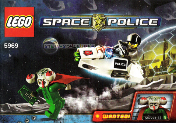 Lego Space Police  Bauanleiung -Squidman Escape- (5969)