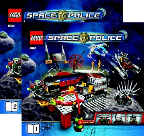 Lego Space Police  Bauanleiung -Squidman's Pitstop- (5980)