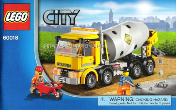 Lego Bauanleitung  -Cement Mixer- (60018)