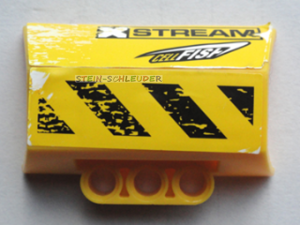 Lego Technik Motorblock-Hälfte mit Sticker (61069pb010L)