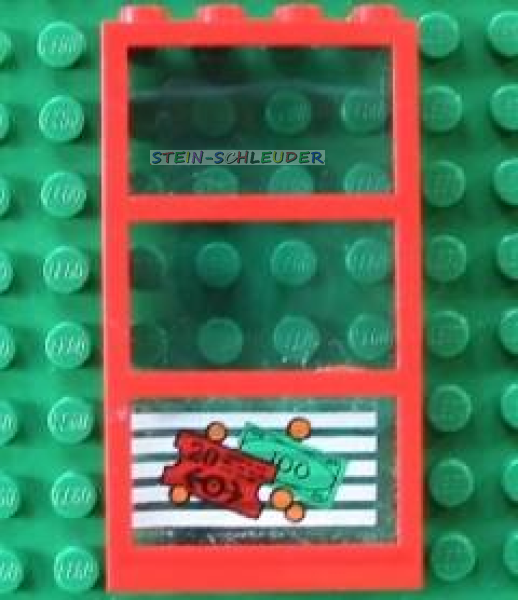 Lego Fenster 1 x 4 x 6 mit Sticker (6160c03pb05)