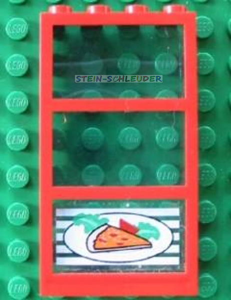 Lego Fenster 1 x 4 x 6 mit Sticker (6160c03pb09)