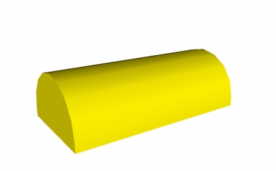 Lego Stein mit Rundung 2 x 4 (6192)