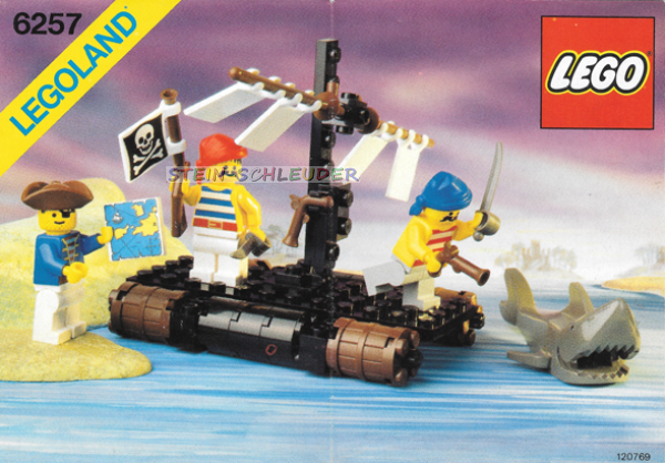 Lego Bauanleitung -Castaway's Raft- (6257)