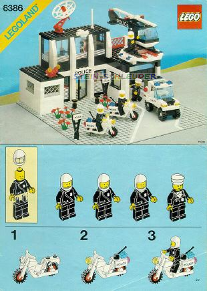 Lego Bauanleitung -Police Command Base- (6386)