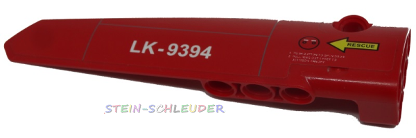Lego Technik Verkleidungspaneel #6 lang mit Sticker (64393pb015)