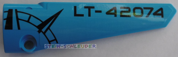 Lego Technik Verkleidungspaneel #6 lang mit Sticker (64393pb039)