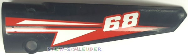 Lego Technik Verkleidungspaneel #6 lang mit Sticker (64393pb051)