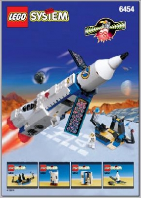 Lego Space Port Bauanleitung -Countdown Corner- (6454)