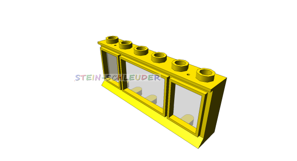 Lego Fenster 1 x 6 x 2 (645bc01)