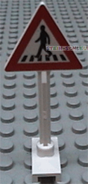 Lego Verkehrsschild -Fußgänger- (649pb03)