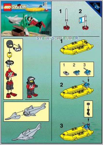 Lego Bauanleitung -Sea Hunter- (6555)