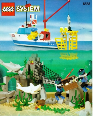 Lego System Bauanleitung -Shark Cage Cove- (6558)