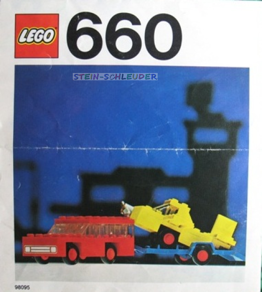 Lego Bauanleitung -Car with Plane Transporter- (660)
