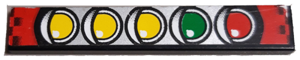 Lego Fliese 1 x 6 mit Sticker ( 6636pb293)
