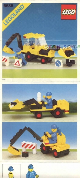 Legoland Bauanleitung -Bagger- (B_6686)
