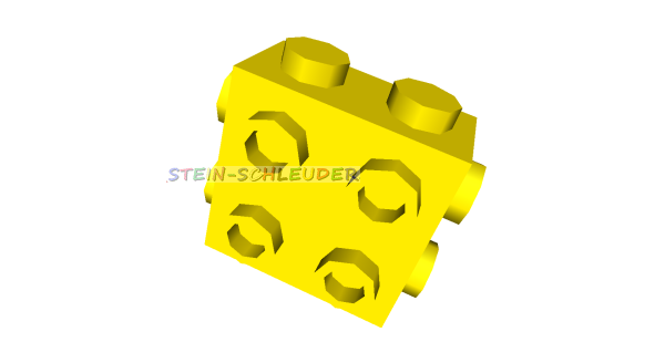 Lego  Stein 1 x 2 x 1 2/3 mit 2 Noppen an drei Seiten (67329)