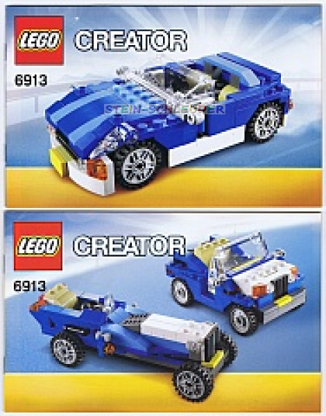 Lego Creator Bauanleitung - Blue Roadster- (6913)