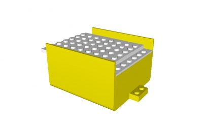 Lego Bootsegment Mitte 6 x 8 x 3 & 1/3 (x146c02)